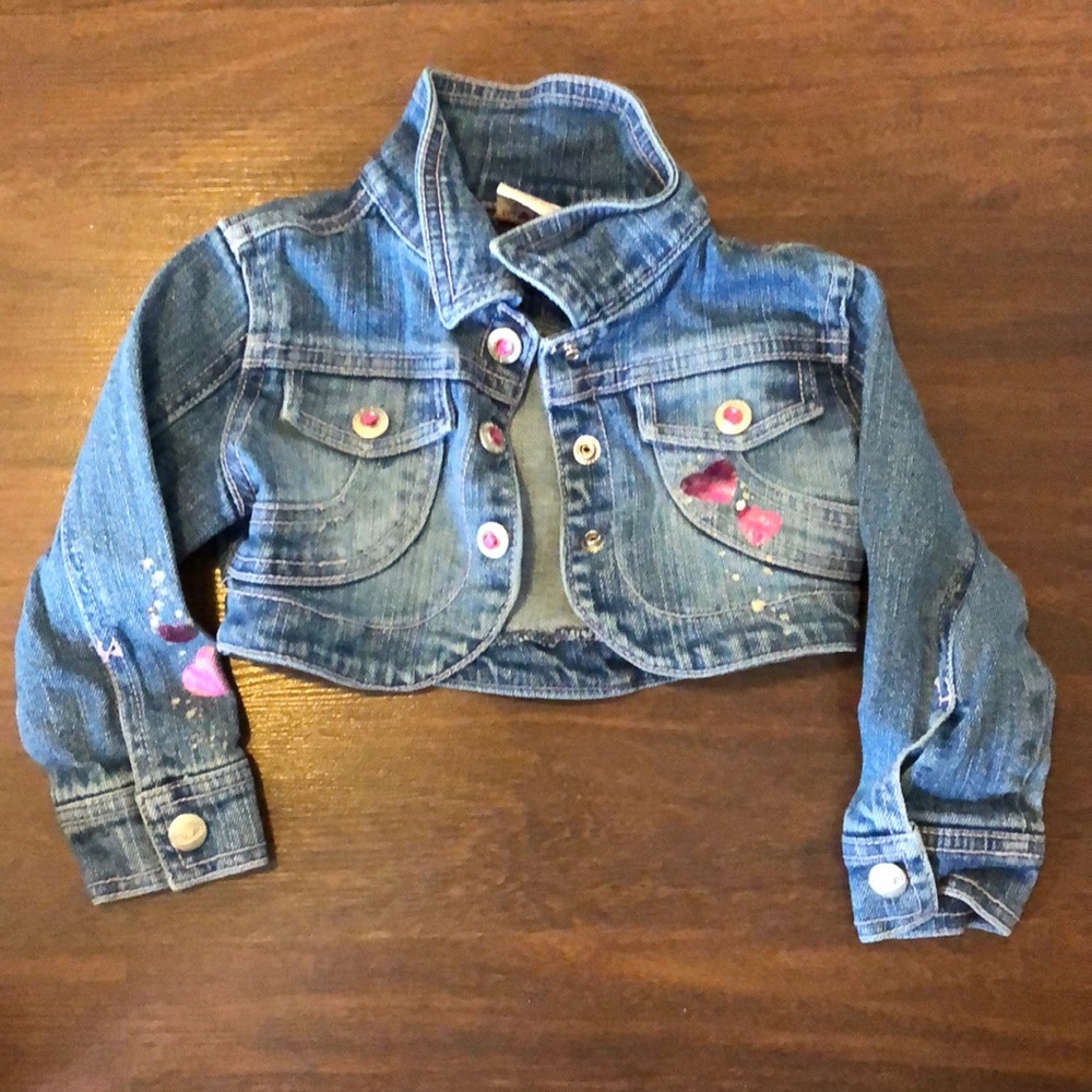 Bingo baby girl jean jacket excellent condition